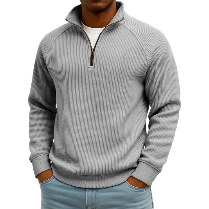 Herren Komfortabler Pullover mit Stehkragen Drune