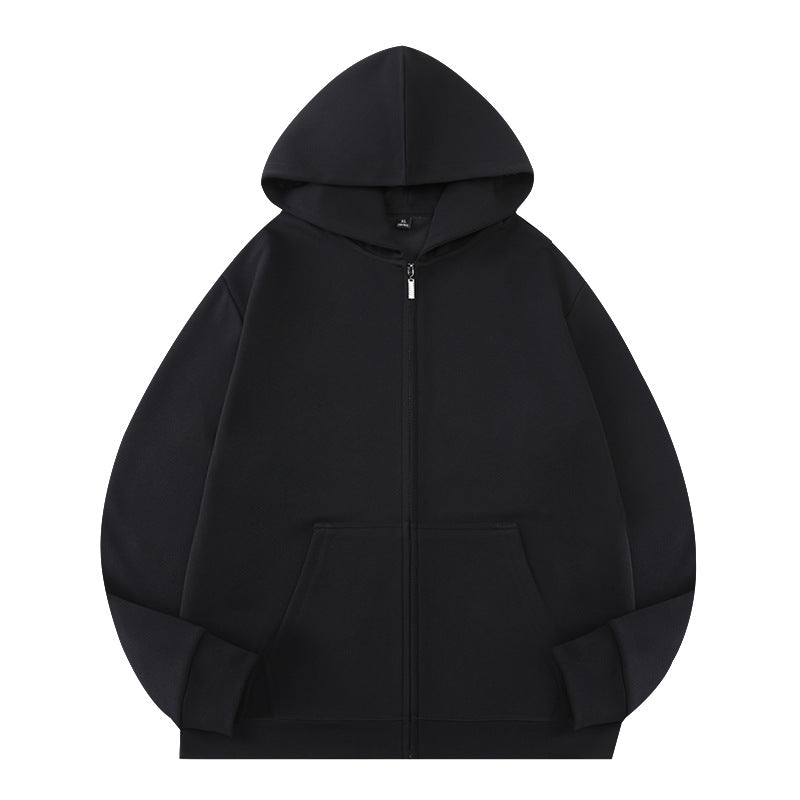 Unisex Oversize Kapuzen‑Zipjacke aus French‑Terry mit verdeckter Nahtführung Drune