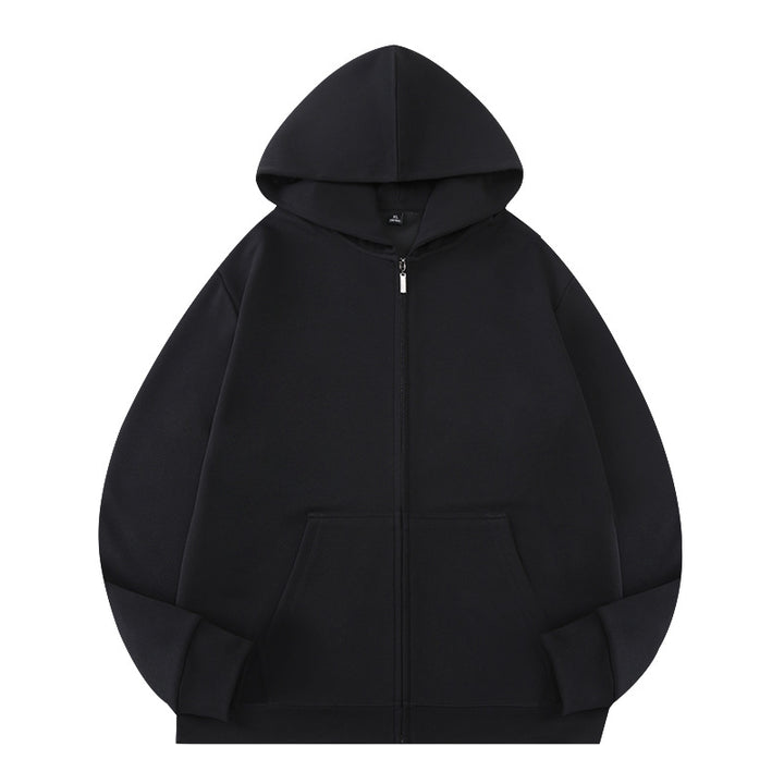 Unisex Oversize Kapuzen‑Zipjacke aus French‑Terry mit verdeckter Nahtführung Drune