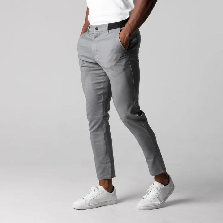 Herren Chinohose Slim Fit mit elastischem Bund