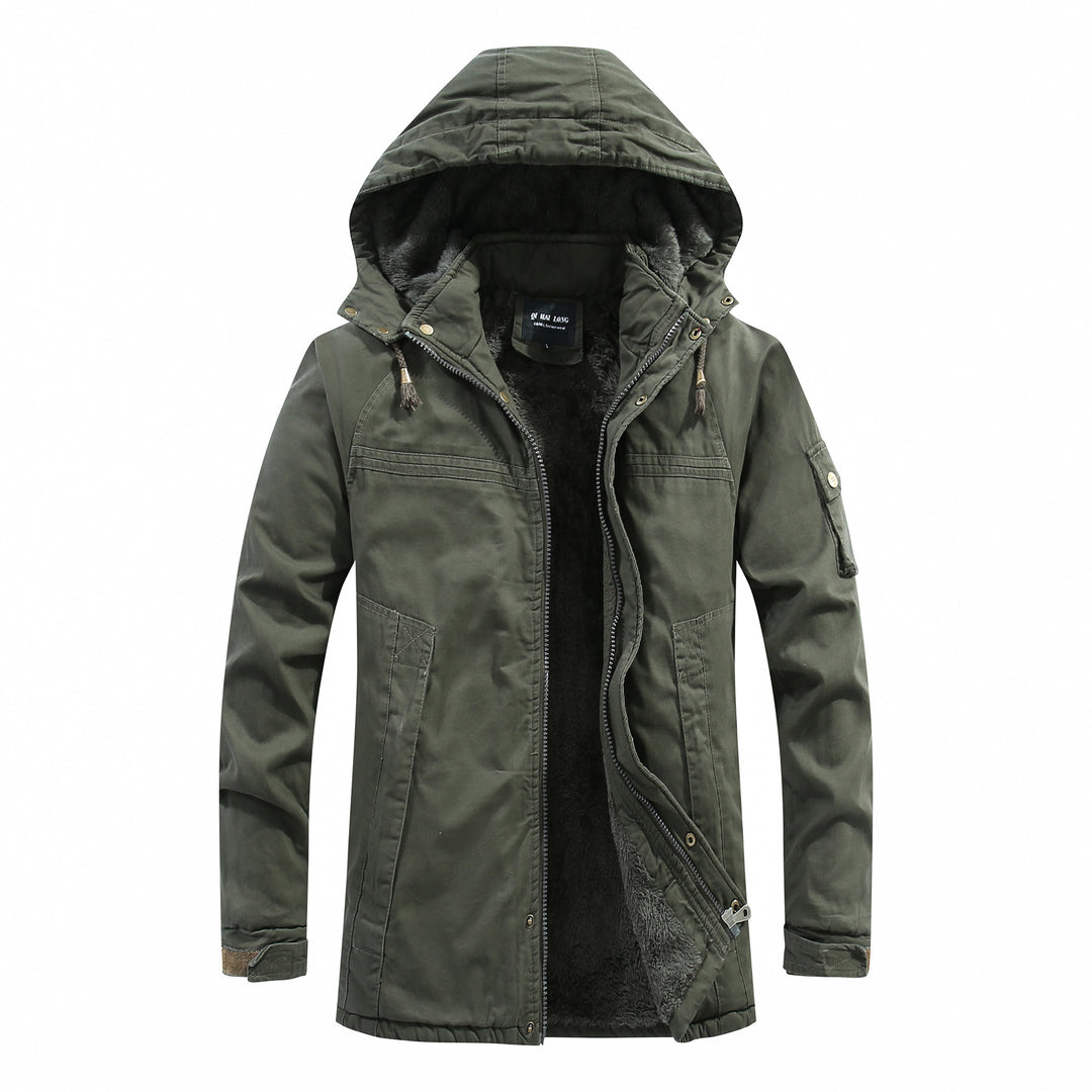 Herren Funktionale Winterjacke mit Kapuze Drune