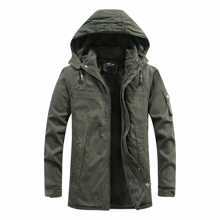 Herren Funktionale Winterjacke mit Kapuze Drune