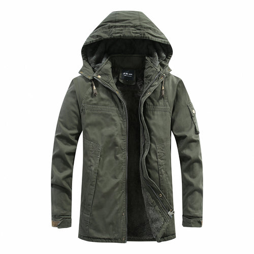 Herren Funktionale Winterjacke mit Kapuze Drune