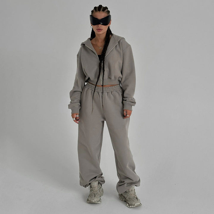 Damen Sportlicher Freizeitanzug mit lockerer Passform Drune