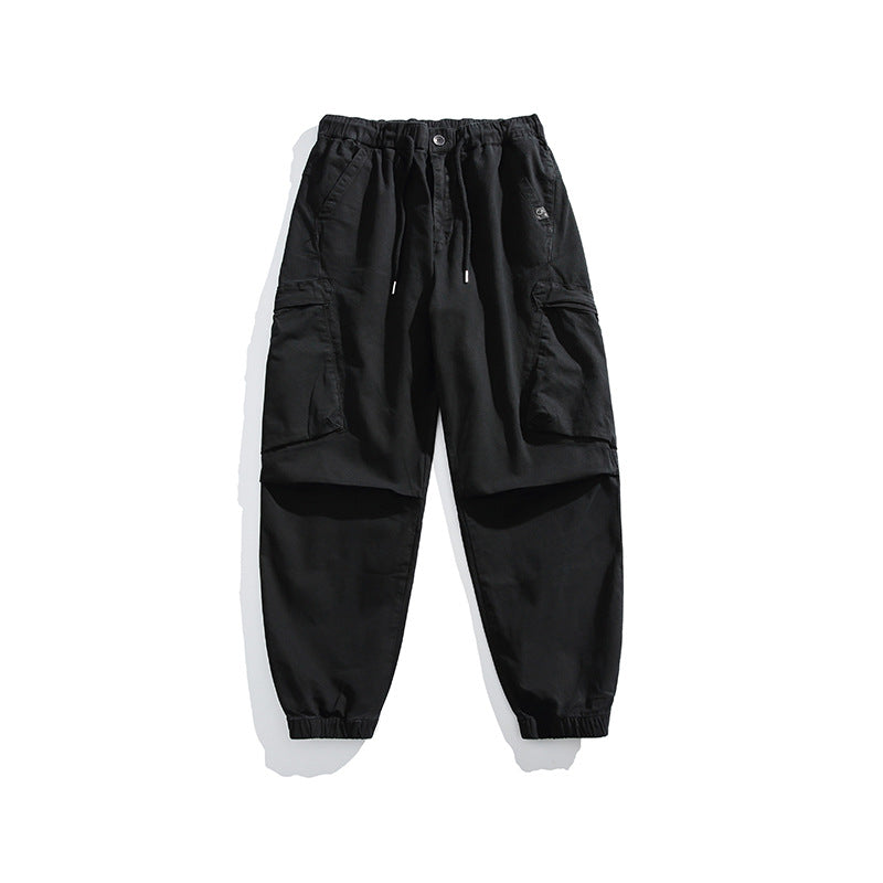 Herren Loose‑Fit Utility‑Cargohose mit Tunnelzugbund, Kniepaneelen und großen Klappentaschen Drune