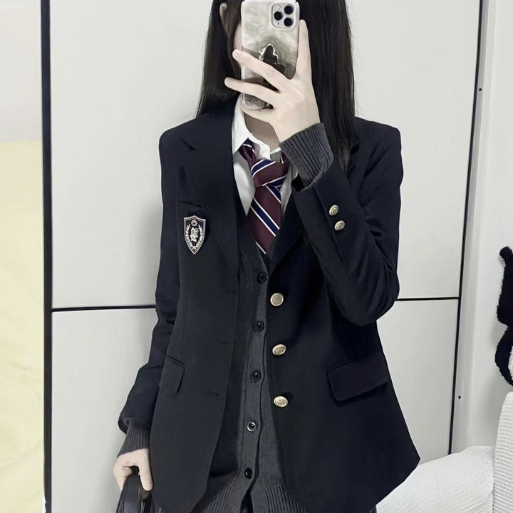 Damen modische Schuluniform Blazer Drune