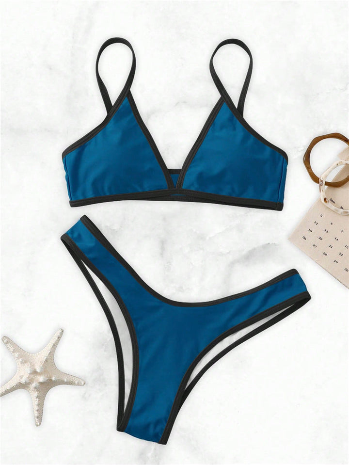 Damen Triangel-Bikini mit eleganter Naht und sportlichem Schnitt Drune