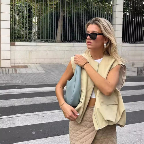 Damen Utility-Weste mit praktischen Taschen und raffiniertem Schnitt Drune