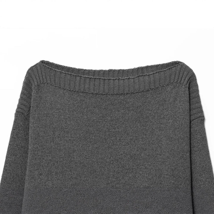 Damen gemütlicher Strickpullover mit weitem Schnitt und eleganter Bundabschlüsse Drune