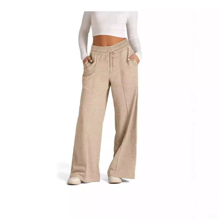 Damen Entspannte Passform Weite-Leg Lounge-Hose Drune