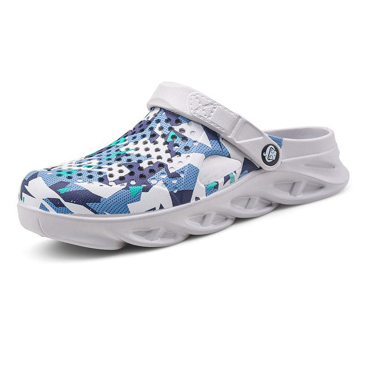 Unisex Gepolsterte Clog‑Sandalen mit atmungsaktivem perforiertem Obermaterial und dämpfender Hohlkammersohle Drune