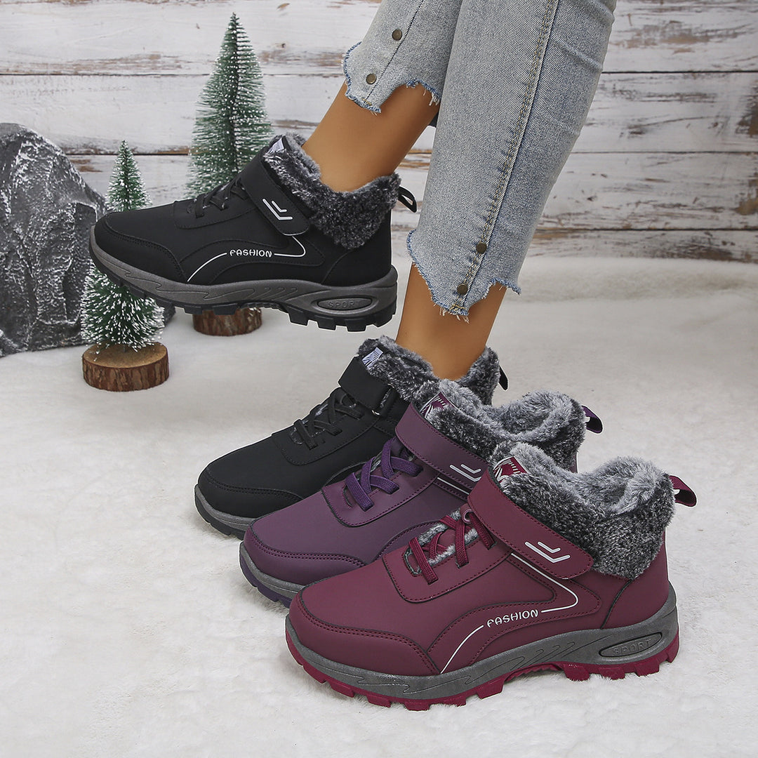 Damen Winterstiefel mit Warmfutter und rutschfester Sohle Drune