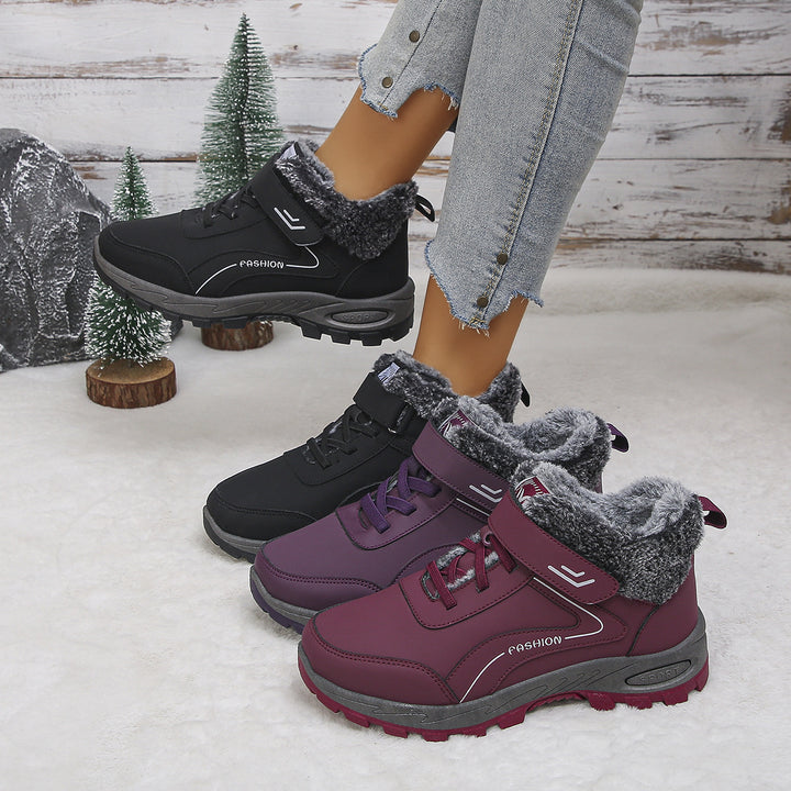Damen Winterstiefel mit Warmfutter und rutschfester Sohle Drune
