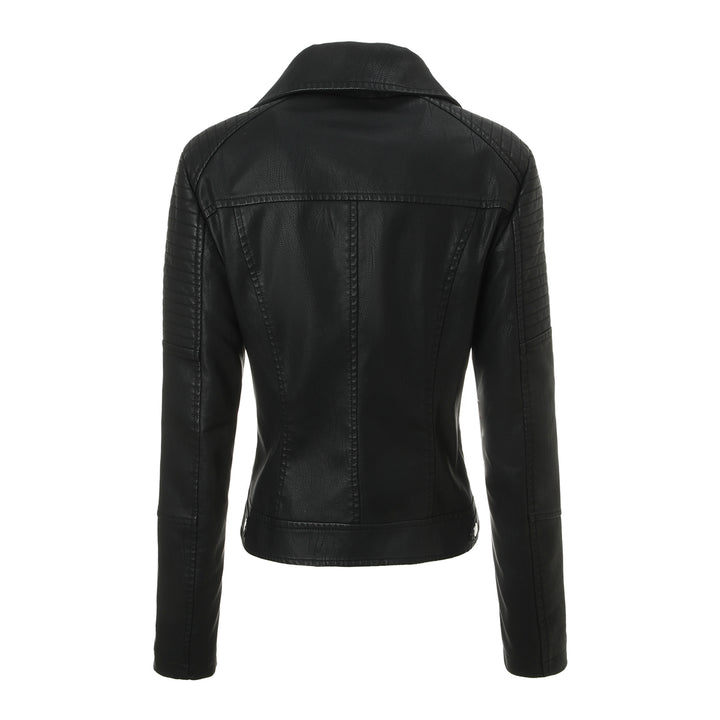 Damen Modische Bikerjacke mit Steppdesign Drune