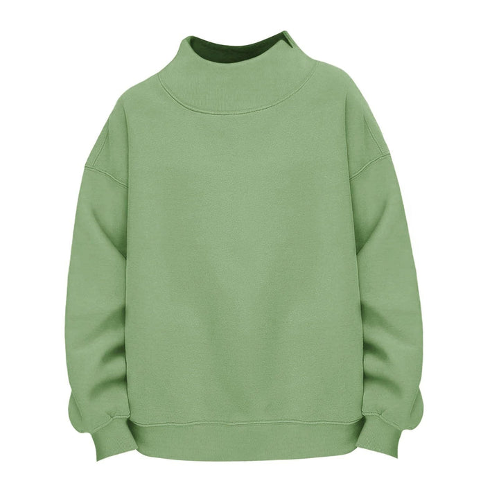 Damen Lässiges Funnel-Neck Sweatshirt im Oversize‑Schnitt mit überschnittener Schulter Drune
