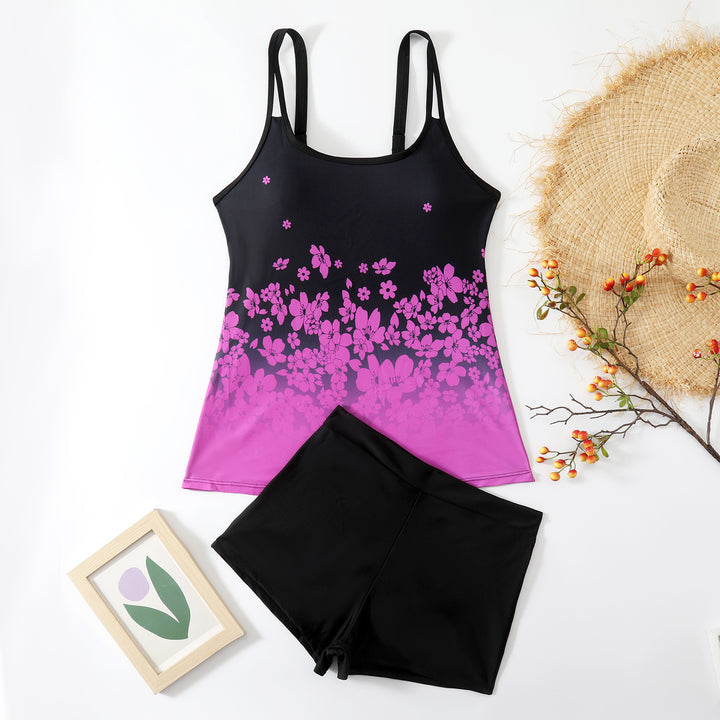 Damen Tankini-Set mit floralem Design und innovativem Schnitt Drune