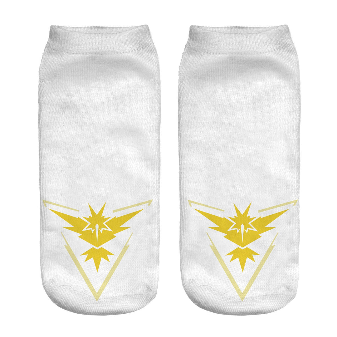 Unisex Niedrige Ankle-Socken mit Cartoon-Monster-Gesicht und weichem Baumwollmix Drune