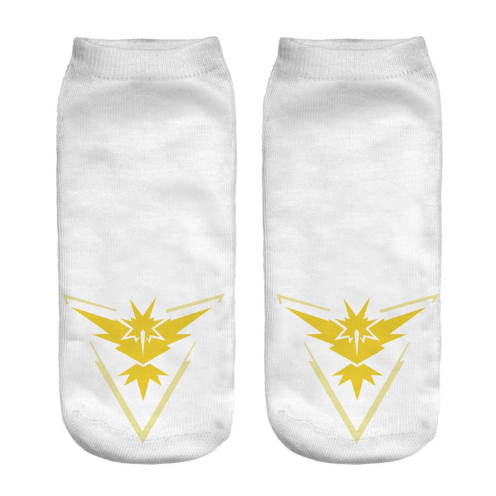 Unisex Niedrige Ankle-Socken mit Cartoon-Monster-Gesicht und weichem Baumwollmix Drune