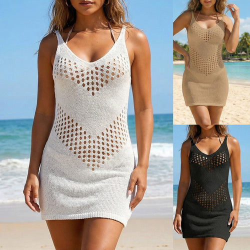 Damen luftiger Häkel-Strandkleid Drune 1779787946