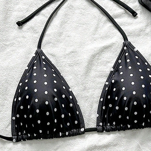 Damen Triangel-Bikinioberteil mit lässigen Bindebändern Drune