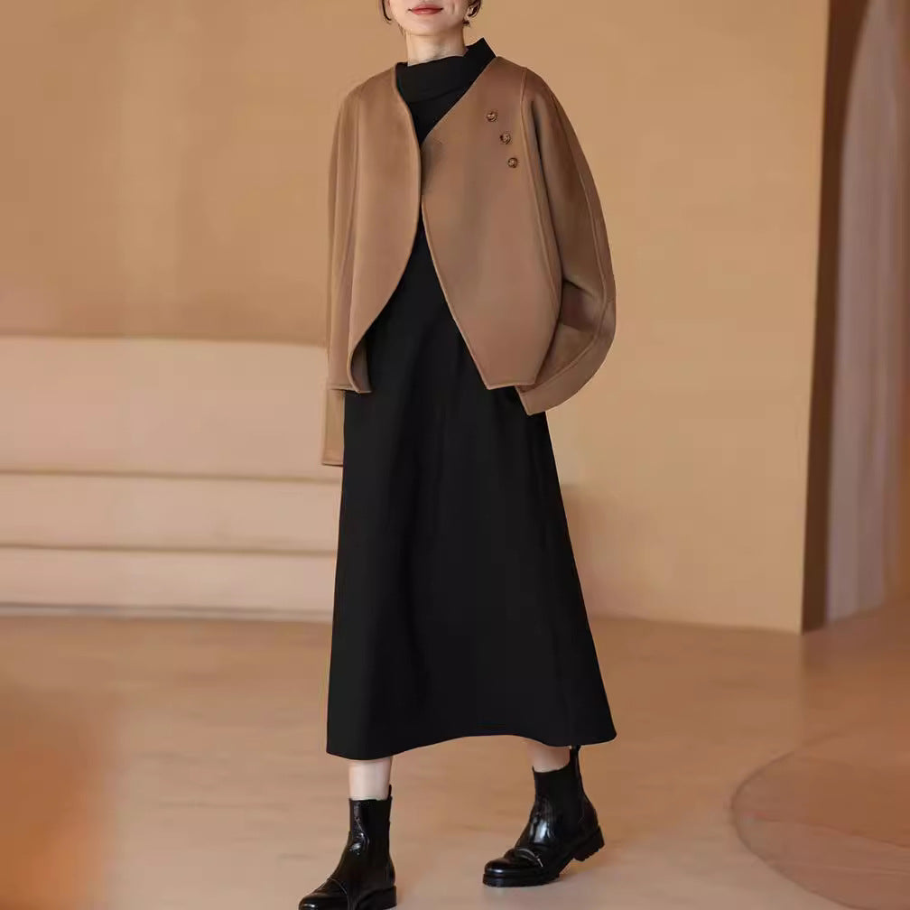 Damen Elegante und gemütliche Jacke mit asymmetrischem Schnitt Drune