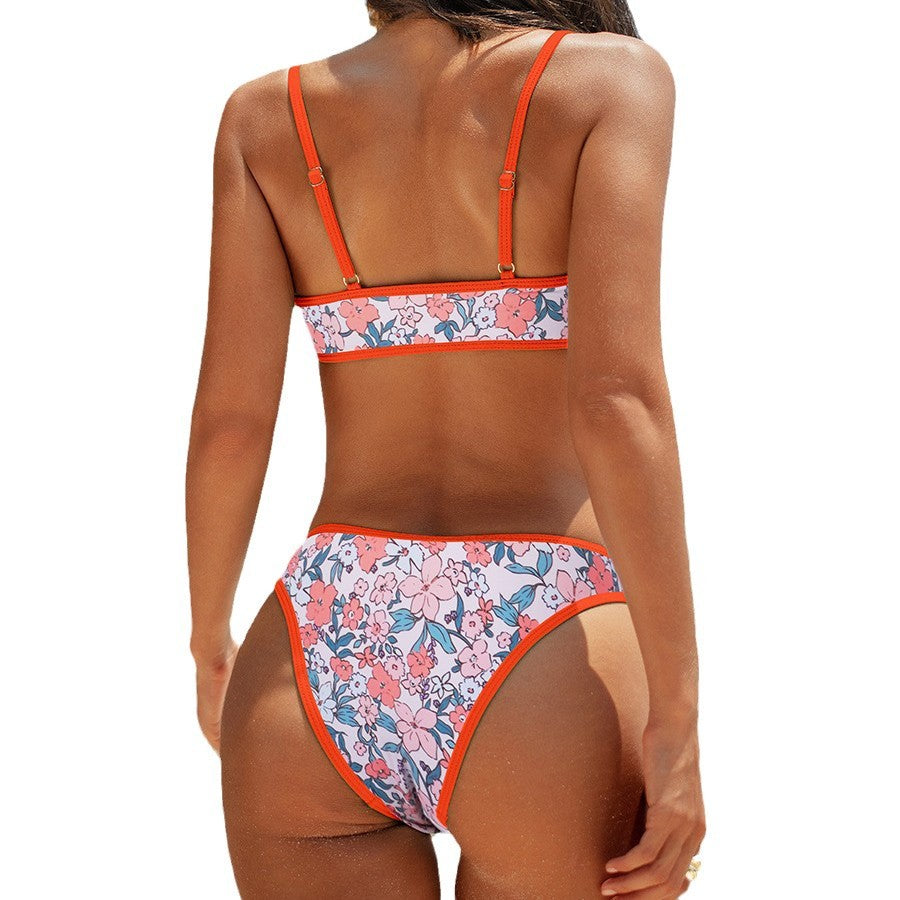 Damen Sportlicher Bikini mit modernen Leoprint-Details Drune