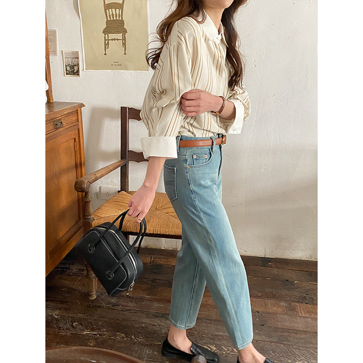 Damen elegante Jeans im modernen Schnitt Drune