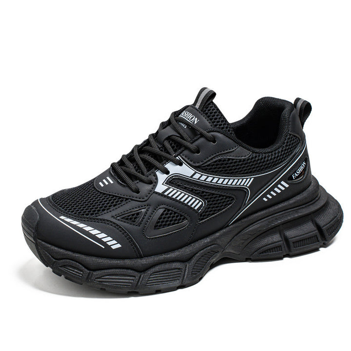 Herren modische Chunky-Trainingssneaker mit atmungsaktivem Mesh-Obermaterial und verstärkter dämpfender Plattformsohle Drune