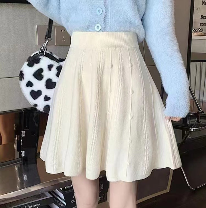 Damen Eleganter und luftiger A-Linien Rock Drune