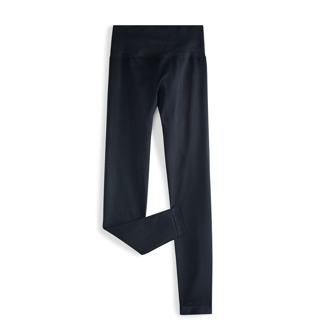 Damen Nahtlose High-Waist Leggings mit breitem Komfortbund Drune
