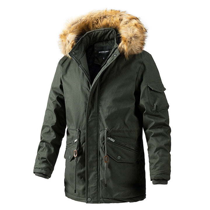 Herren Wetterfeste Parka Jacke Drune