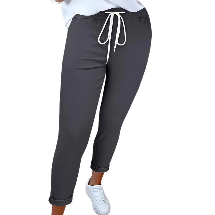 Damen Komfortable Freizeithose mit elastischem Bund Drune