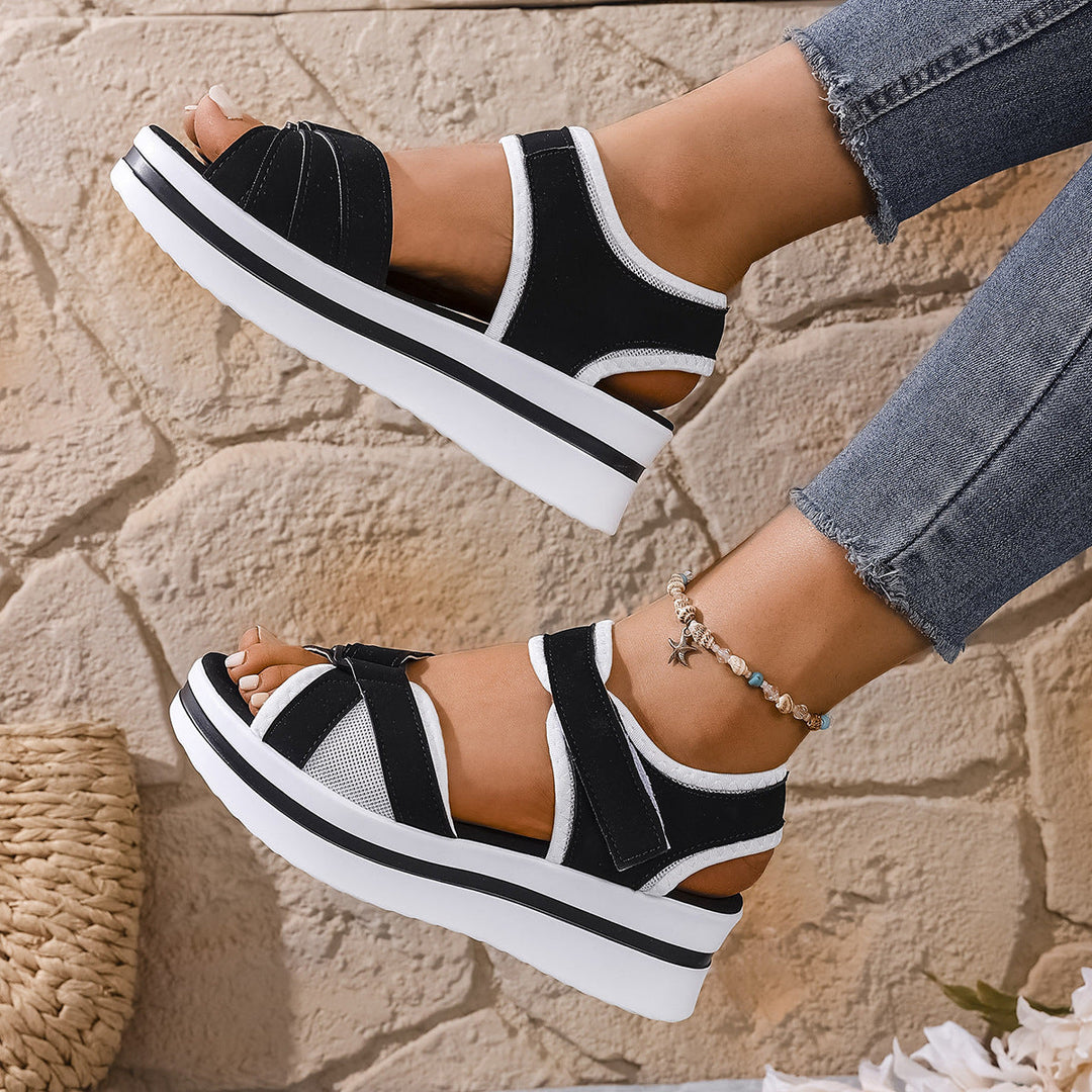 Damen Komfort Sandalen mit verstellbarem Riemendesign und ergonomischem Fußbett Drune