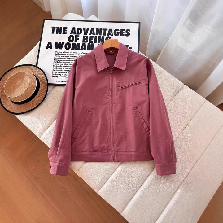Damen Modische Übergangsjacke mit Reißverschluss und praktischen Taschen Drune