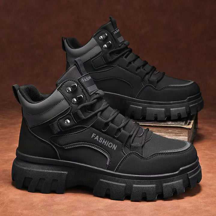 Damen robuste High-Top Sneakers mit griffiger Profilsohle Drune