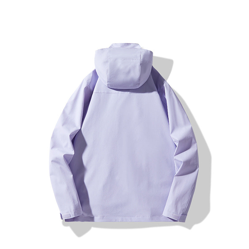 Herren Technische wasserdichte Kapuzen-Shelljacke im minimalistischen Urban-Look Drune