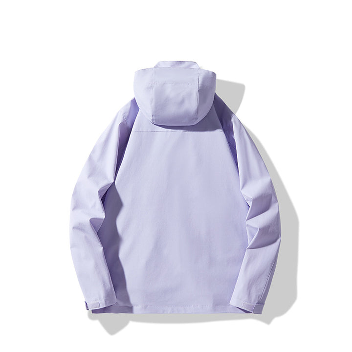 Herren Technische wasserdichte Kapuzen-Shelljacke im minimalistischen Urban-Look Drune