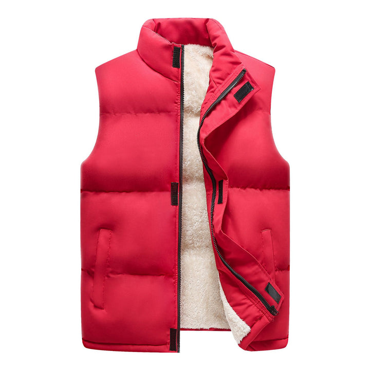 Damen Wattierte Ärmellose Thermo‑Weste mit Sherpa‑Innenfutter und hohem Stehkragen Drune