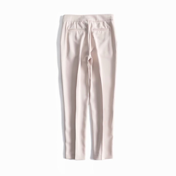 Damen elegante Chino-Hose mit verstellbarem Bund Drune