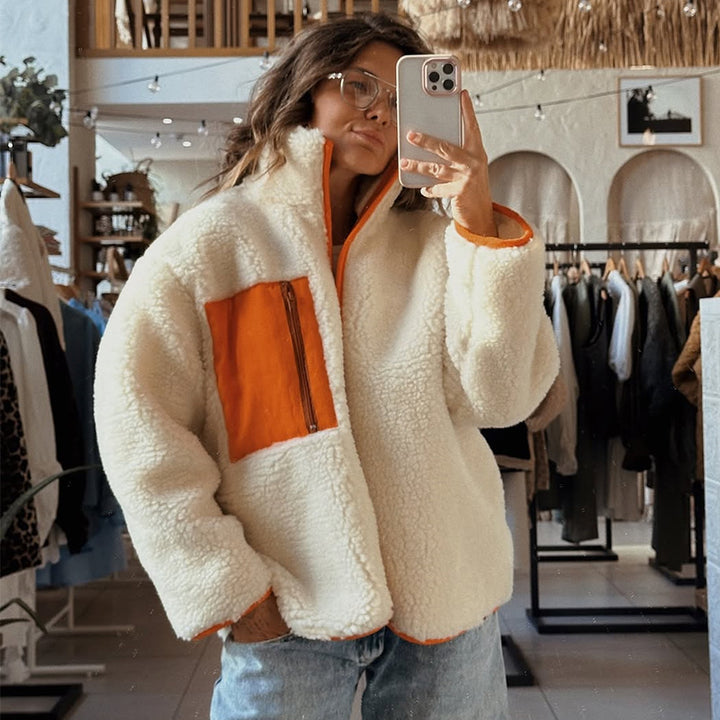 Damen Fleecejacke mit hohem Kragen und praktischem Reißverschluss Drune