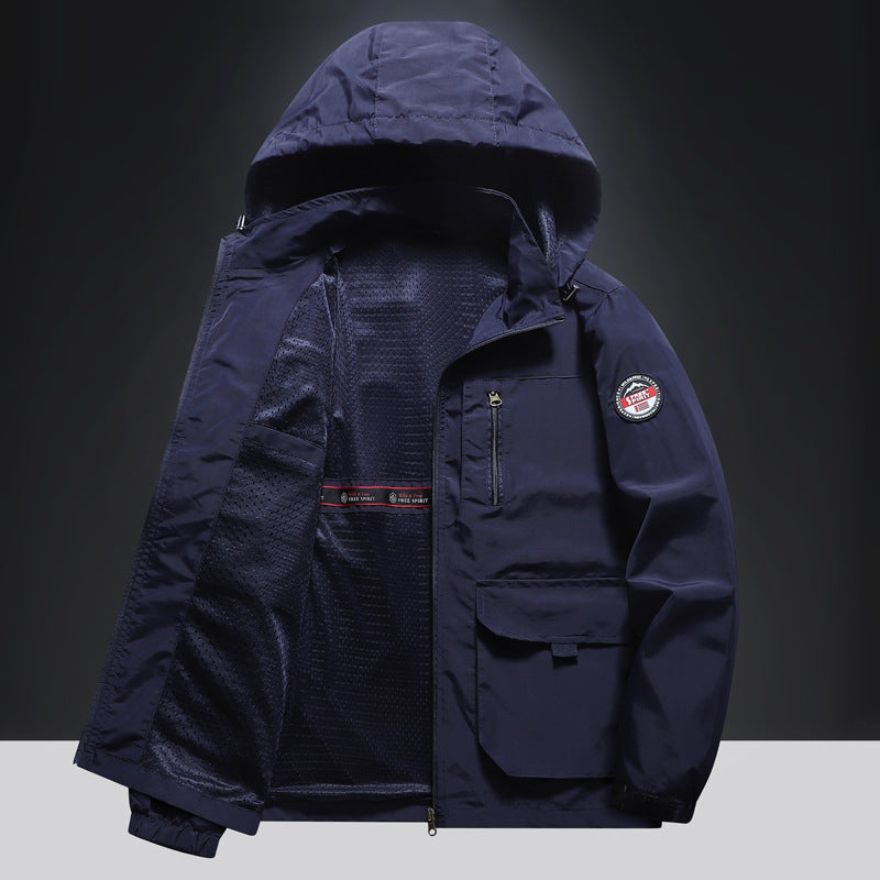 Herren Multifunktionale Übergangsjacke mit seitlichen Taschen Drune