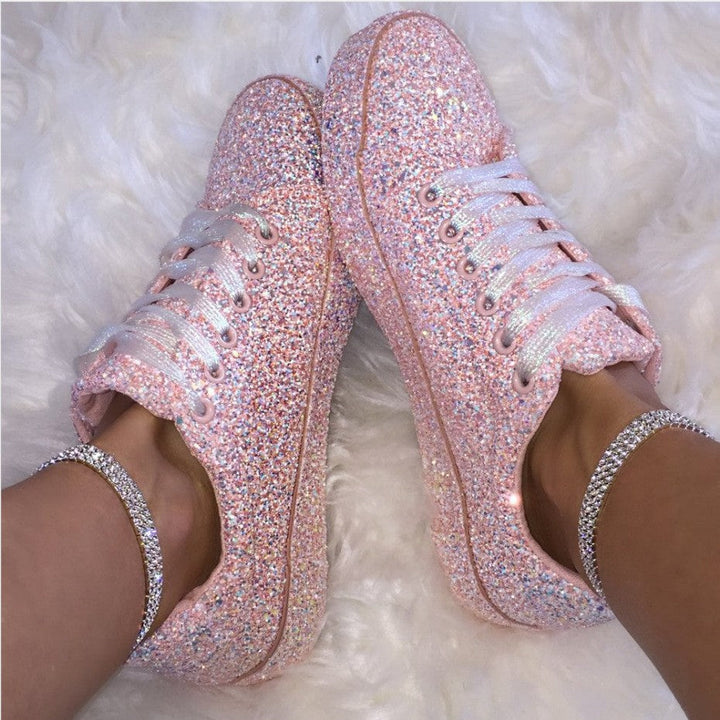 Damen Glitzernde Sneaker mit atmungsaktiver Sohle und zusätzlichem Komfort Drune