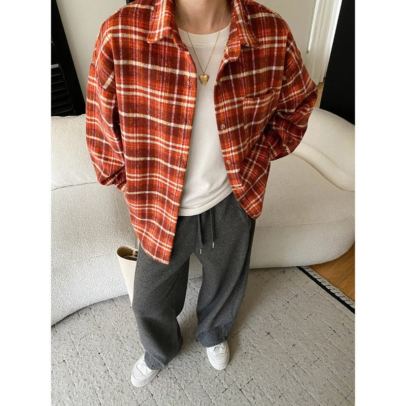 Damen karierte Freizeitjacke mit Komfort und weichem Futter Drune