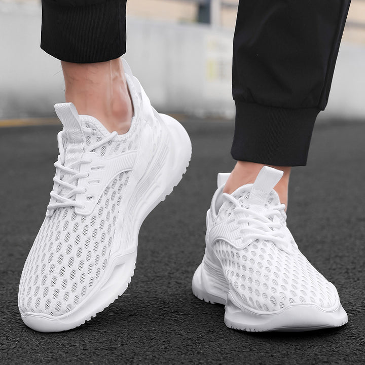 Unisex nan atmungsaktiver Stricksportschuh mit wabenstruktur, sockenähnlichem Schaft und gedämpfter Leichtschaum-Zwischensohle Drune