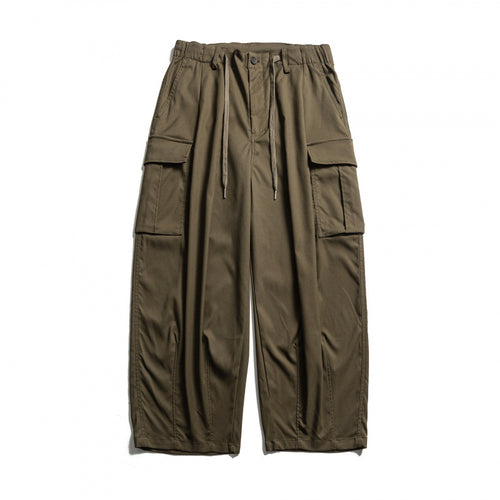 Herren Cargo-Hose im Baggy‑Schnitt mit Kordelzug und großen Pattentaschen Drune