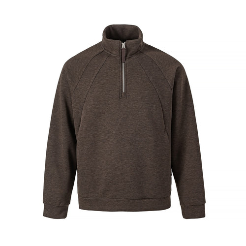 Unisex Halb‑Zip Oversize Sweatshirt mit Stehkragen und Raglanärmeln Drune