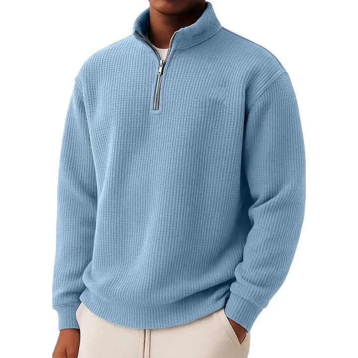 Herren Hochwertiger Pullover mit Reißverschluss Drune