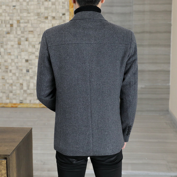 Herren Elegantes Wollmix-Sakko mit schmaler Passform und Reverskragen Drune
