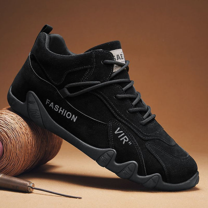 Damen Sportliche Sneaker mit profiliertem Sohlenprofil Drune