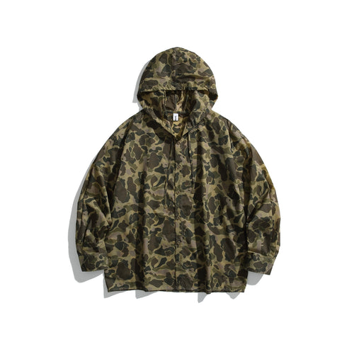 Herren Camouflage-Kapuzenshirt im Oversized-Utility-Stil Drune